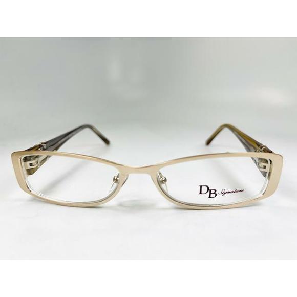 New DB Signature DBS02 Gold & Brown Eyeglasses 51/16/135 main image 5